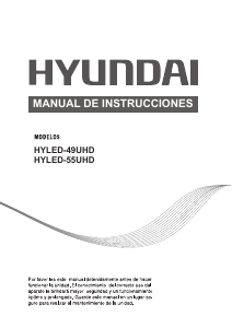 Manual de uso Hyundai HYLED-55UHD Televisor de LED