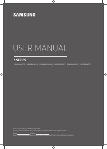 Manual de uso Samsung UN65MU6100 Televisor de LED