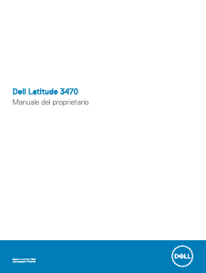 Manuale Dell Latitude 3470 Notebook