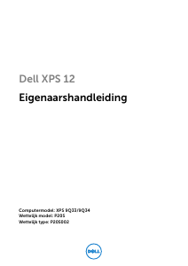 Handleiding Dell XPS 12 9Q33 Laptop