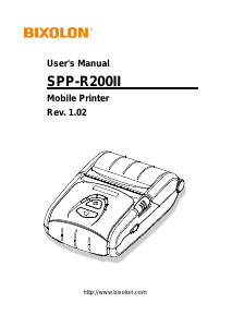Manual Bixolon SPP-R200II Label Printer