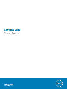 Bruksanvisning Dell Latitude 13 3380 Laptop Laptop