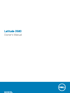 Manual Dell Latitude 3580 Laptop