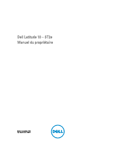 Mode d’emploi Dell Latitude 10e ST2E Ordinateur portable