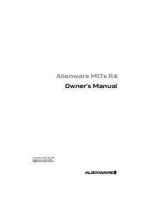 Manual Dell Alienware M17x R4 Laptop