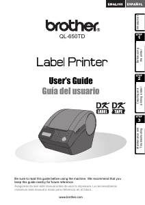 Manual Brother QL-650 Label Printer