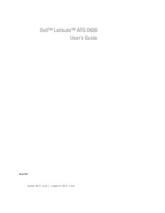 Handleiding Dell Latitude D630 ATG Laptop