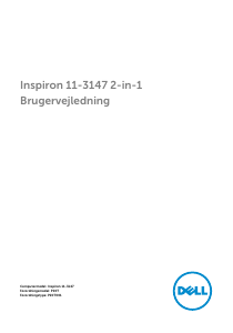 Brugsanvisning Dell Inspiron 3147 Bærbar computer