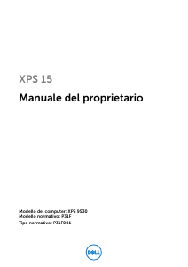 Manuale Dell XPS 15 9530 Notebook