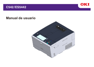 Manual de uso OKI C542 Impresora