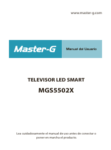 Manual de uso Master-G MGS5502X Televisor de LED