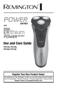 Manual Remington PR1360 Power Shaver