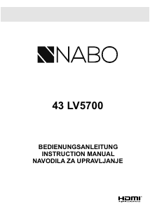 Handleiding NABO 43 LV5700 LED televisie