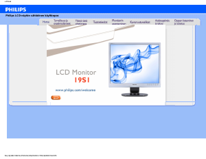 Käyttöohje Philips 19S1CS Nestekidenäyttö