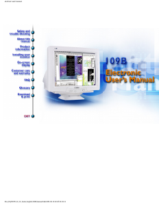 Manual Philips 109B60 Monitor