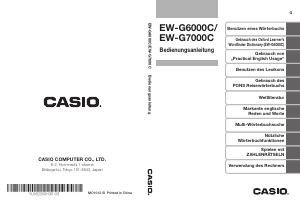 Bedienungsanleitung Casio EW-G6000C Elektronisches wörterbuch