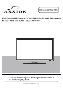 Bedienungsanleitung Axxion ADVL-2458 LED fernseher