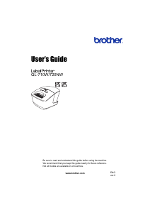 Manual Brother QL-710W Label Printer