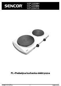 Instrukcja Sencor SCP 2255SS Płyta do zabudowy