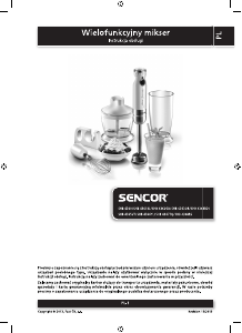 Instrukcja Sencor SHB 4368RS Blender ręczny