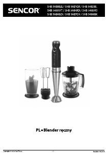 Instrukcja Sencor SHB 5602BL Blender ręczny