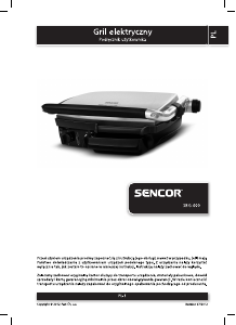 Instrukcja Sencor SBG 400 Kontakt grill
