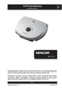 Instrukcja Sencor SBG 3701SL Kontakt grill