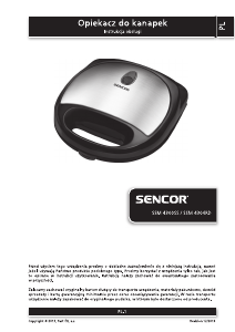 Instrukcja Sencor SSM 4300SS Kontakt grill