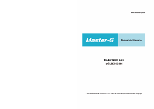 Manual de uso Master-G MGLNX4340I Televisor de LED