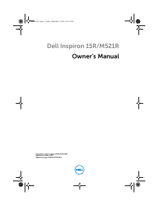 Handleiding Dell Inspiron M521R 5525 Laptop