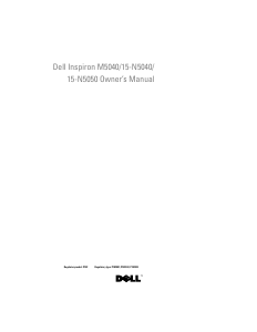 Handleiding Dell Inspiron M5040 Laptop