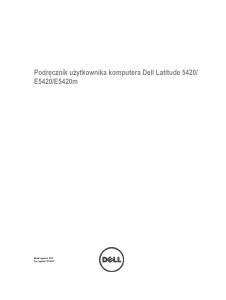 Instrukcja Dell Latitude E5420 Komputer przenośny