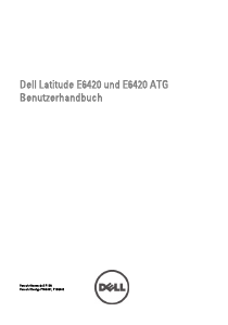 Bedienungsanleitung Dell Latitude E6420 Notebook
