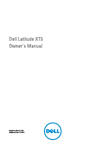 Handleiding Dell Latitude XT3 Laptop