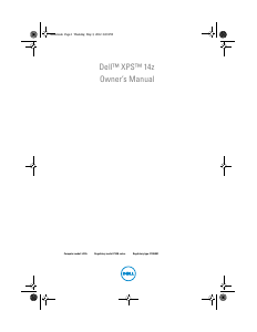 Handleiding Dell XPS 14Z L412Z Laptop