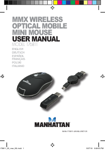 Manuale Manhattan 176811 MMX Mouse