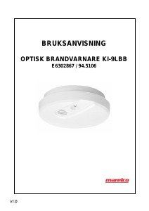 Bruksanvisning Marelco KI-9LBB Brandvarnare