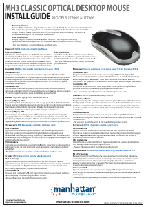 Manuale Manhattan 177016 MH3 Classic Mouse