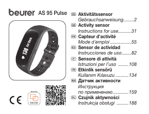 Manual Beurer AS 95 Step Counter