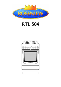 Käyttöohje Rosenlew RTL504 Liesi