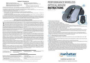Manual de uso Manhattan 177795 Performance Ratón