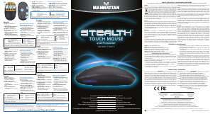 Manuale Manhattan 178013 Stealth Touch Mouse