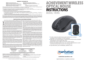 Manual Manhattan 178785 Achievement Mouse