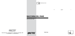 Manuale Imetec F7901 Macchina per il pane