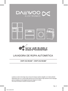 Manual de uso Daewoo DWF-DG1B386CSS1 Lavadora