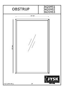 Käyttöohje JYSK Obtrup (40x55) Peili