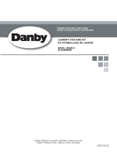Handleiding Danby DLS060WDB Stapelkit