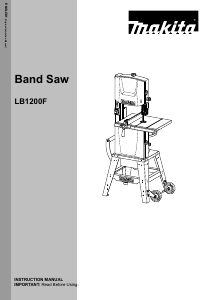 Manual Makita LB1200F Bandsaw