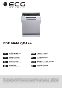 Manual ECG EDF 6046 QXA++ Dishwasher