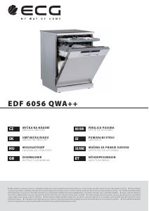 Használati útmutató ECG EDF 6056 QWA++ Mosogatógép